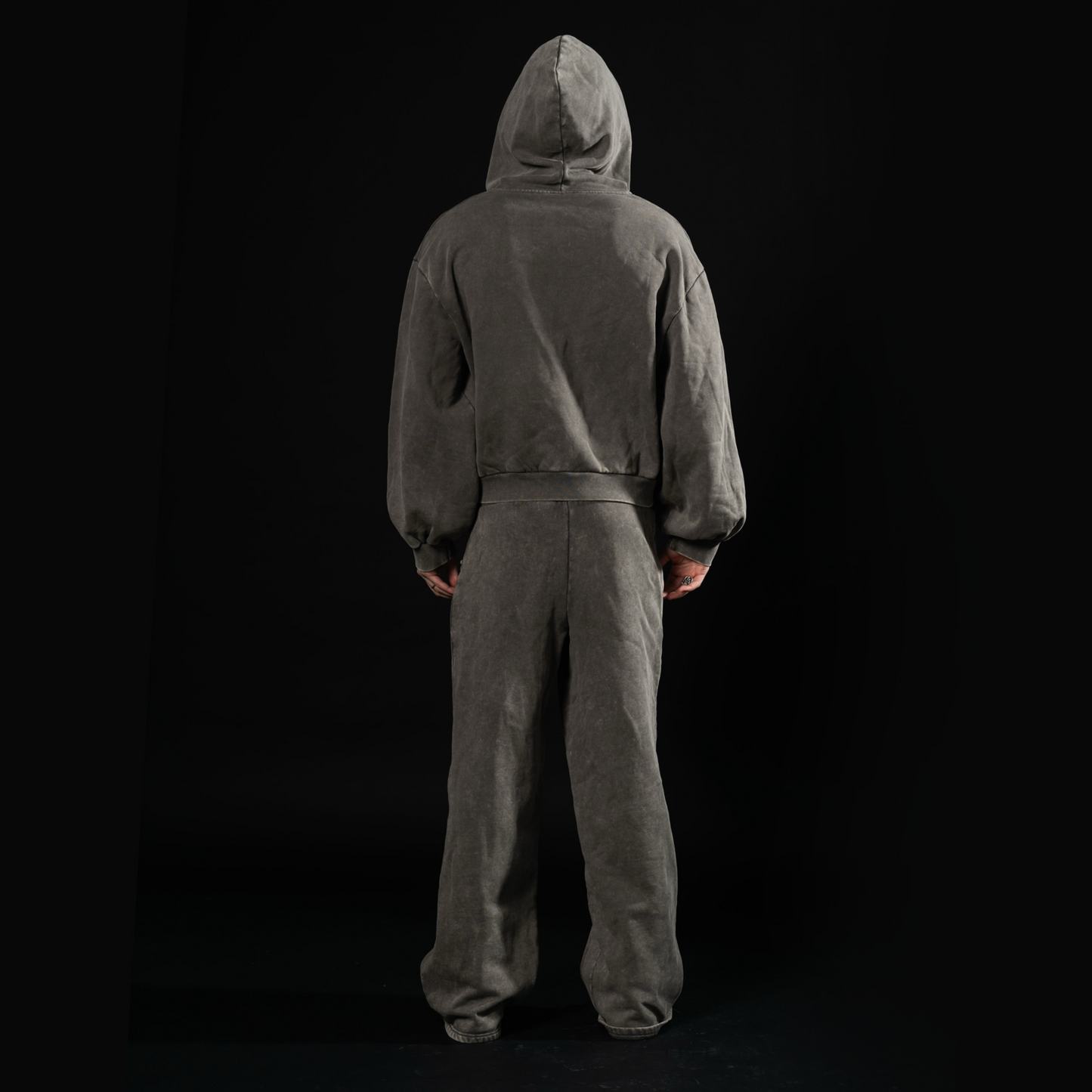 BEIGE "SPIKE" LOGO HOOODIE