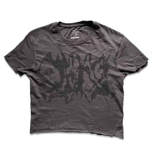 BROWN SKULL SHAPE T-SHIRT