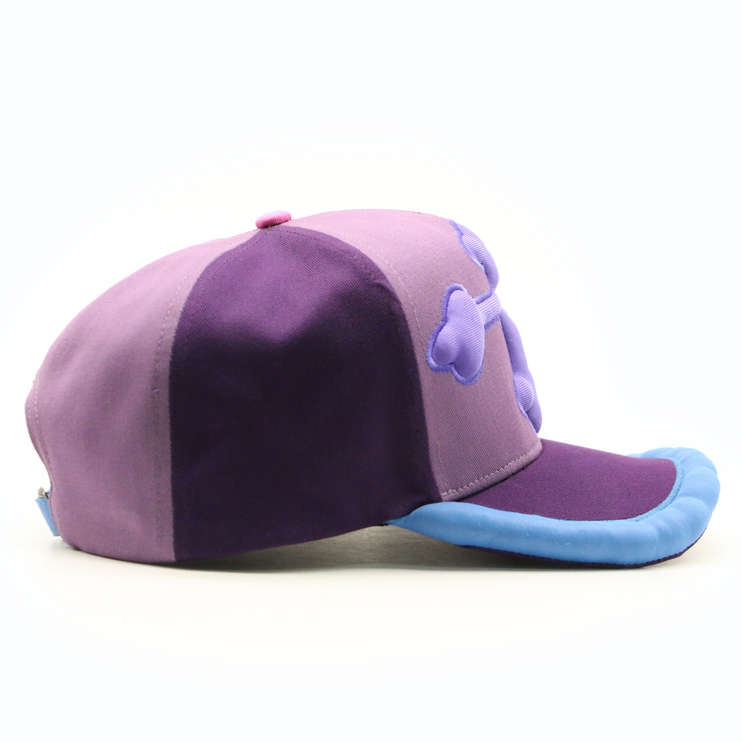 PURPLE CROSS PUFFY HAT (PRE-ORDER)