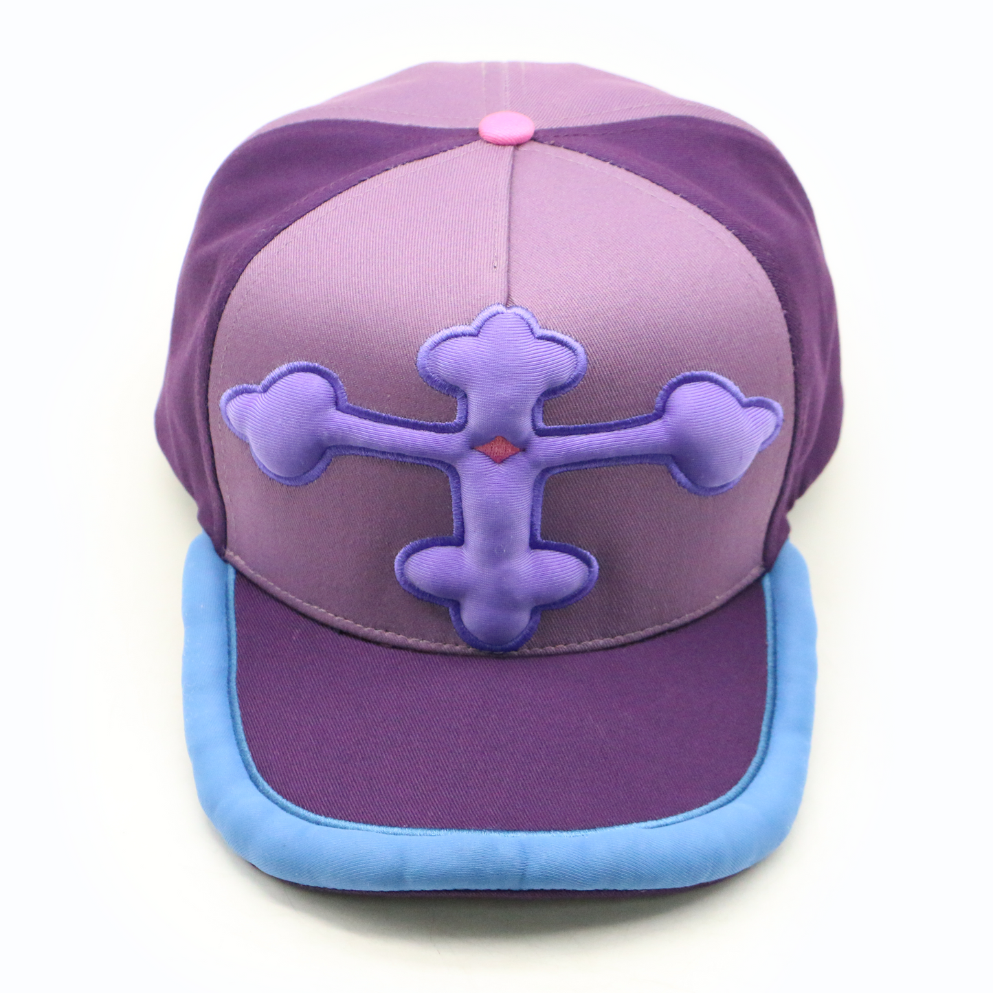 PURPLE CROSS PUFFY HAT (PRE-ORDER)